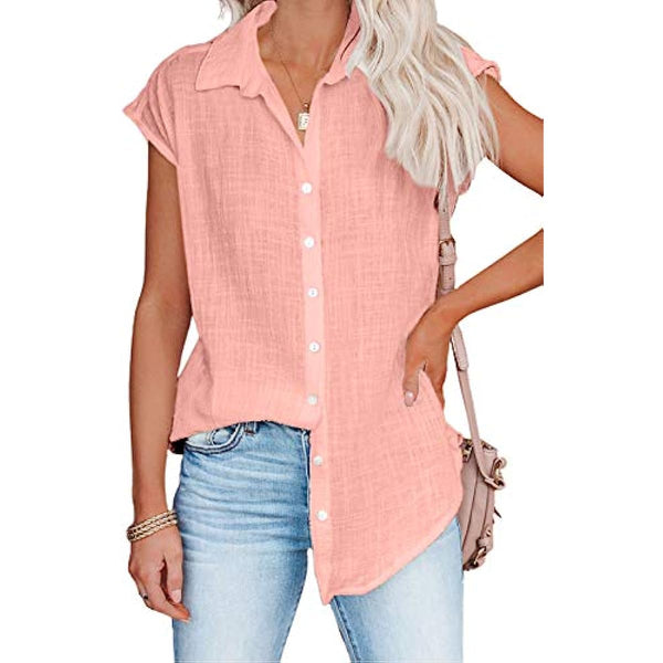 Dokotoo Blouses for Women Short Sleeve Shirts Business Short Sleeve Casual Chiffon Tops